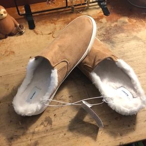 Old navy suede slip on sneakers